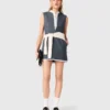 Robe ajustée à effet superposé