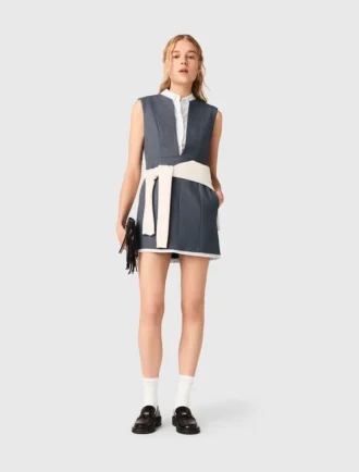 Robe ajustée à effet superposé