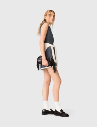 Robe ajustée à effet superposé