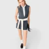 Robe ajustée à effet superposé