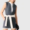 Robe ajustée à effet superposé