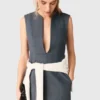 Robe ajustée à effet superposé