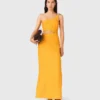 Robe asymétrique en mélange de lin