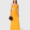 Robe asymétrique en mélange de lin