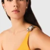 Robe asymétrique en mélange de lin