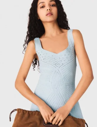 Robe au crochet avec doublure amovible