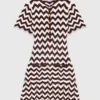 Robe au crochet en zigzag Robe au crochet en zigzag