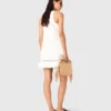 Robe brodée en mélange de lin Robe brodée en mélange de lin