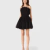 Robe bustier en tulle et organza Robe bustier en tulle et organza
