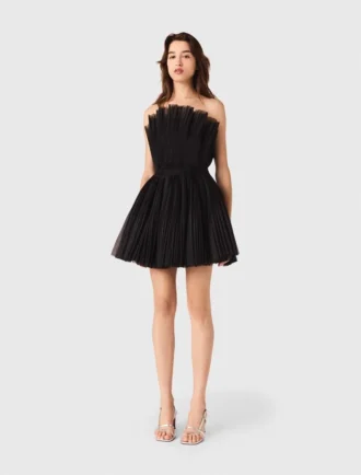 Robe bustier en tulle et organza Robe bustier en tulle et organza