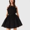 Robe bustier en tulle et organza Robe bustier en tulle et organza