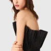 Robe bustier en tulle et organza Robe bustier en tulle et organza