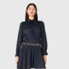 Robe chemise fluide cloutée Robe chemise fluide cloutée