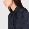 Robe chemise fluide cloutée Robe chemise fluide cloutée