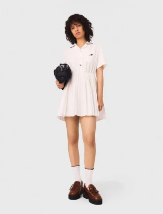Robe chemise à manches courtes