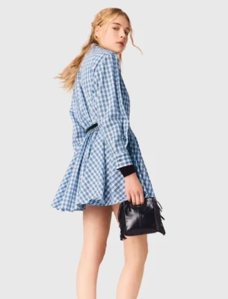 Robe chemise à strass