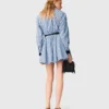 Robe chemise à strass