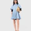 Robe chemise évasée