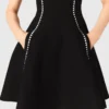 Robe courte avec surpiqûres