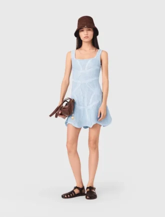 Robe courte en crochet