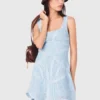 Robe courte en crochet