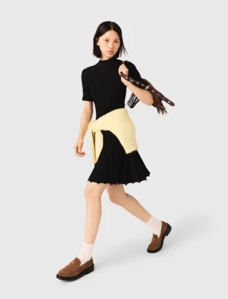 Robe courte en maille