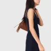 Robe courte en mélange de lin