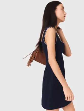 robe courte en mlange de lin 2 1 330x434 - Robe courte en m&eacute;lange de lin