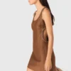 Robe courte en mélange de lin Robe courte en mélange de lin
