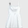 Robe courte en satin Robe courte en satin
