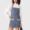 Robe courte en tweed