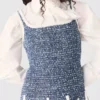 Robe courte en tweed