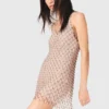 Robe courte à perles avec doublure Robe courte à perles avec doublure
