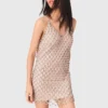 Robe courte à perles avec doublure Robe courte à perles avec doublure
