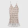 Robe courte à perles avec doublure Robe courte à perles avec doublure