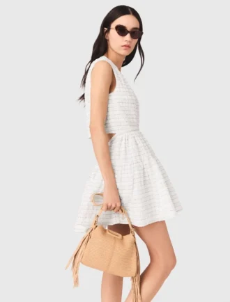 Robe courte évasée dos nu