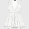 Robe courte évasée dos nu Robe courte évasée dos nu