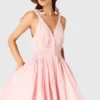 Robe courte évasée en coton Robe courte évasée en coton