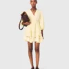 Robe courte à volants