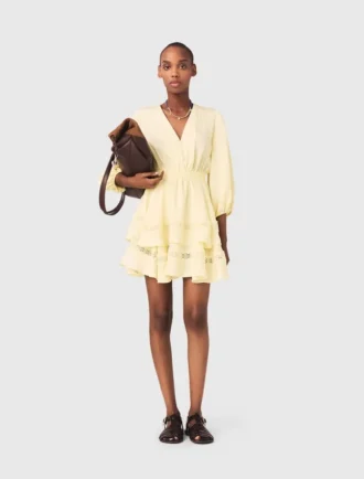 Robe courte à volants