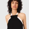 Robe de soirée en crêpe épais Robe de soirée en crêpe épais