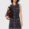 Robe droite en maille cousue Robe droite en maille cousue