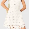 Robe en crochet miroir Robe en crochet miroir