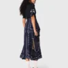Robe en mélange de matières à imprimé bandana Robe en mélange de matières à imprimé bandana