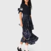 Robe en mélange de matières à imprimé bandana Robe en mélange de matières à imprimé bandana