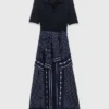 Robe en mélange de matières à imprimé bandana Robe en mélange de matières à imprimé bandana