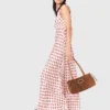 Robe en soie imprimée