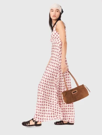 Robe en soie imprimée