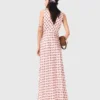 Robe en soie imprimée