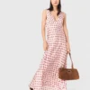 Robe en soie imprimée
